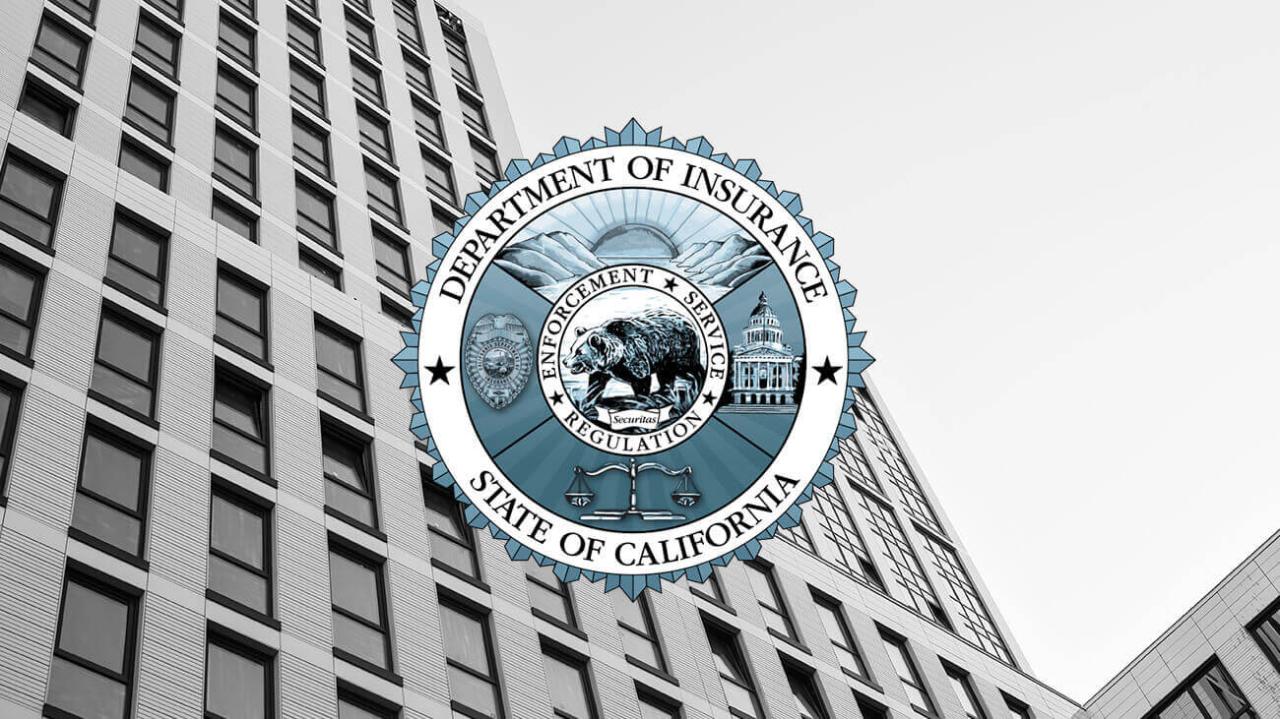 Dept of insurance california